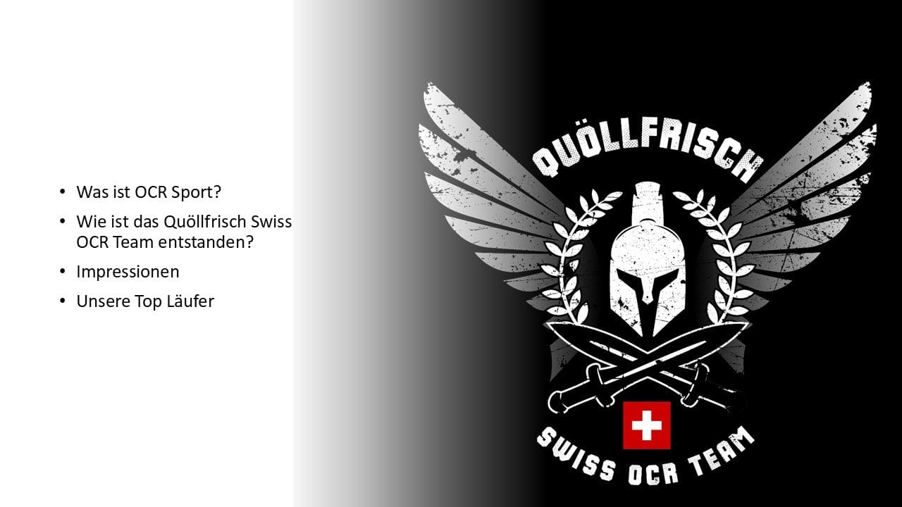 Präsentation Quöllfrisch Swiss OCR