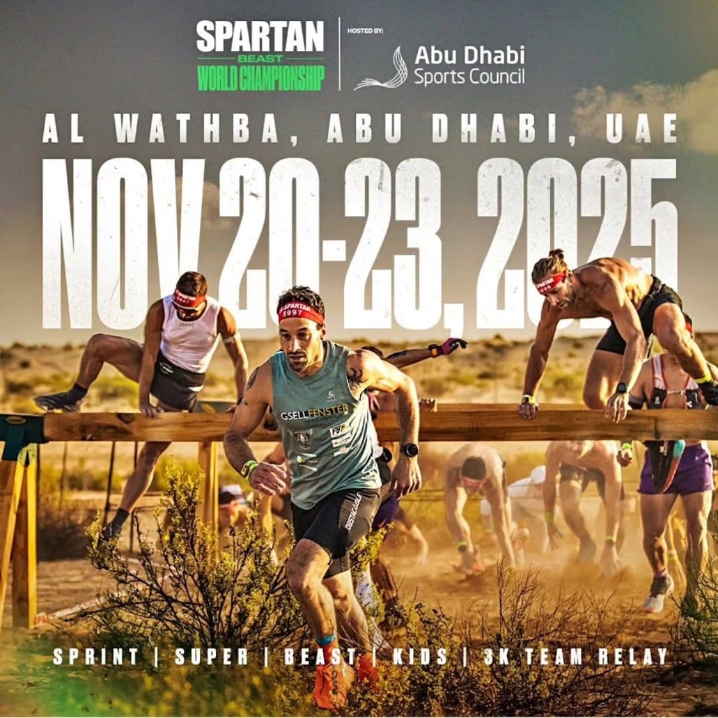 Spartan Weltmeisterschaft 2025 in Abu Dhabi

Ganz vorne mit dabei: Hansueli Frei!

An der Spartan Weltmeisterschaft 2025 in Abu Dhabi wurde unser Gsell Fenster Logo einmal mehr bestens präsentiert. Solche Bilder und diese Sichtbarkeit sind für uns schlicht unbezahlbar.

Herzlichen Dank, HU, für deinen grossartigen Einsatz und dass du Gsell Fenster mit in die Welt hinaus trägst! 💪