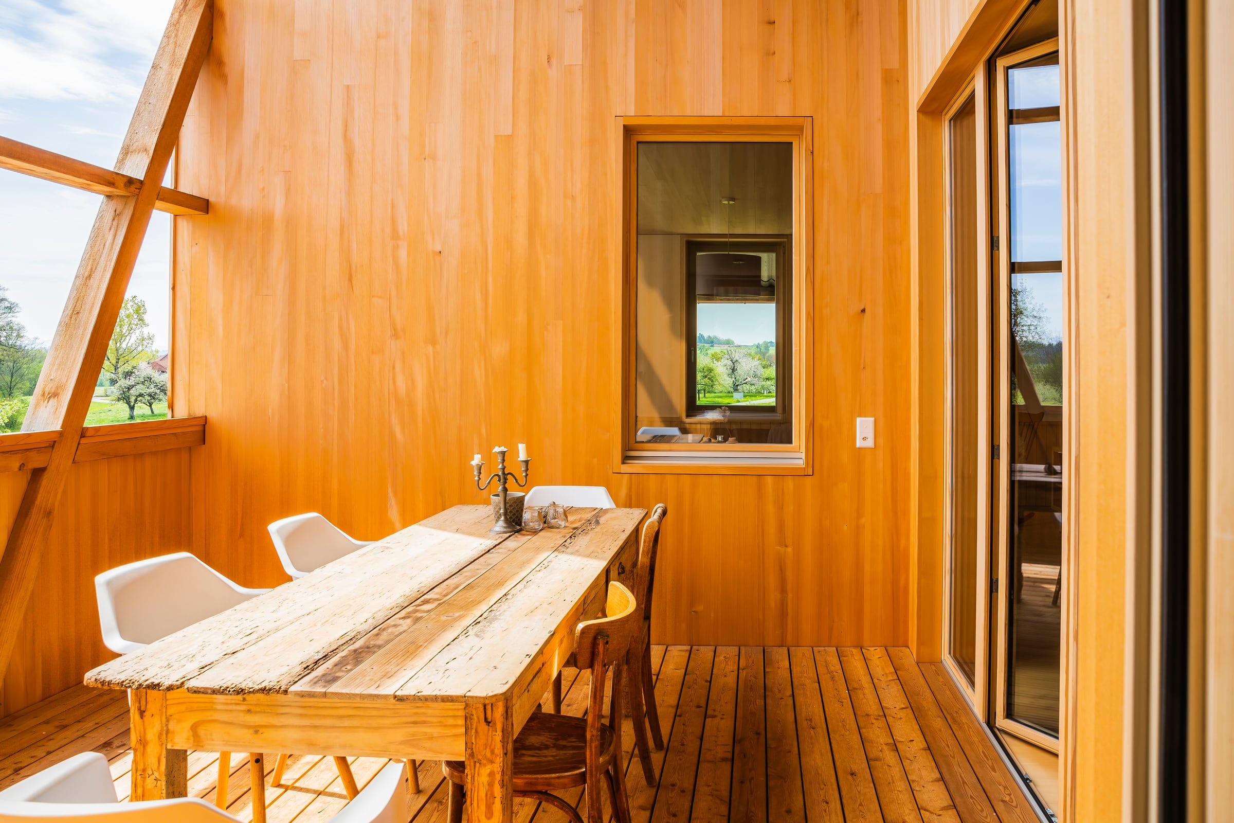 Holzfenster in einem ausgeführten Objekt von Gsell Fenster